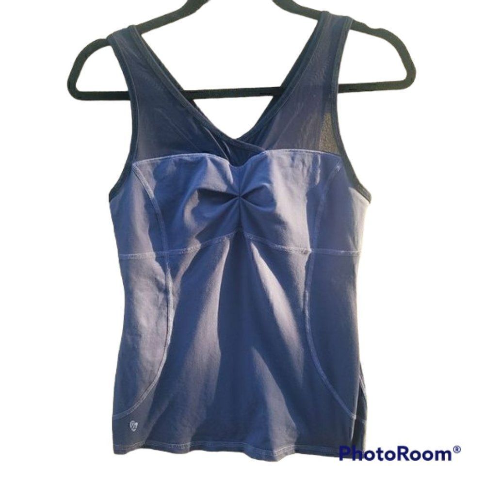Athletic shirt with built-in sports bra, Small